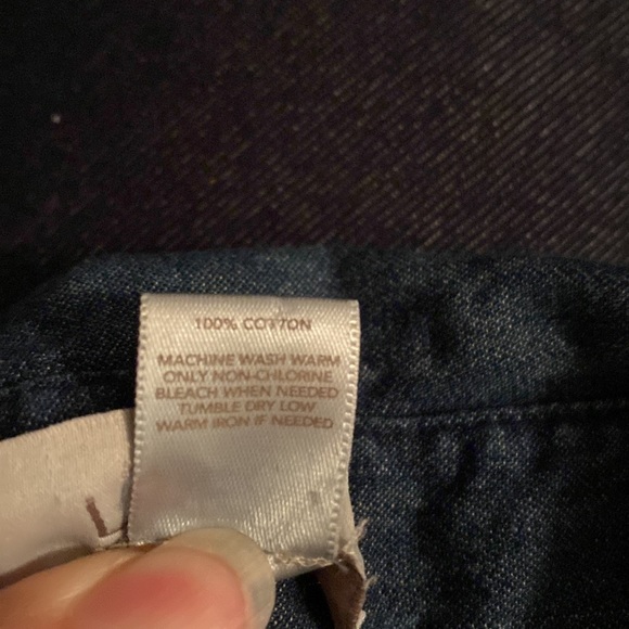 LOFT denim button down - Picture 5 of 5